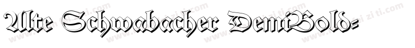 Alte Schwabacher DemiBold字体转换